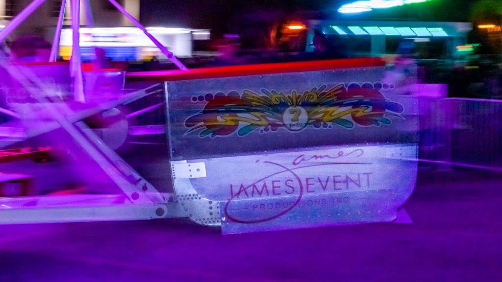 Amusement rides provided by James Event Productions.