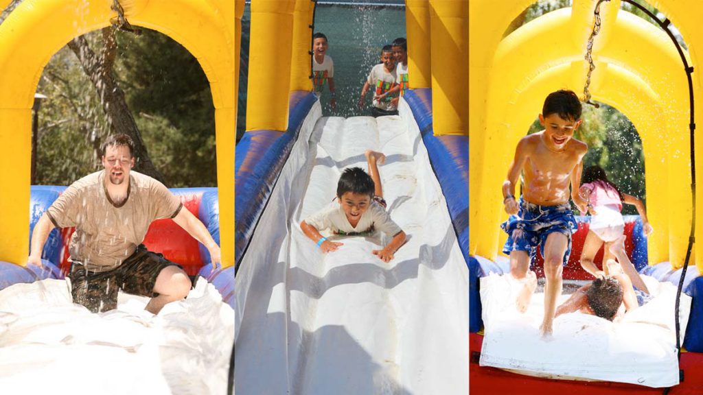 The perfect summertime attraction for your guests of all ages - the Slip N' Slide from James Event Productions wil keep your guests cool and wet with this classic twist on summer fun.