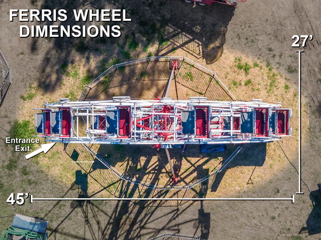 James Event Productions Ferris Wheel Dimension Requirements