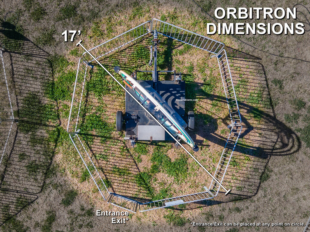 James Event Productions Orbitron Dimension Requirements