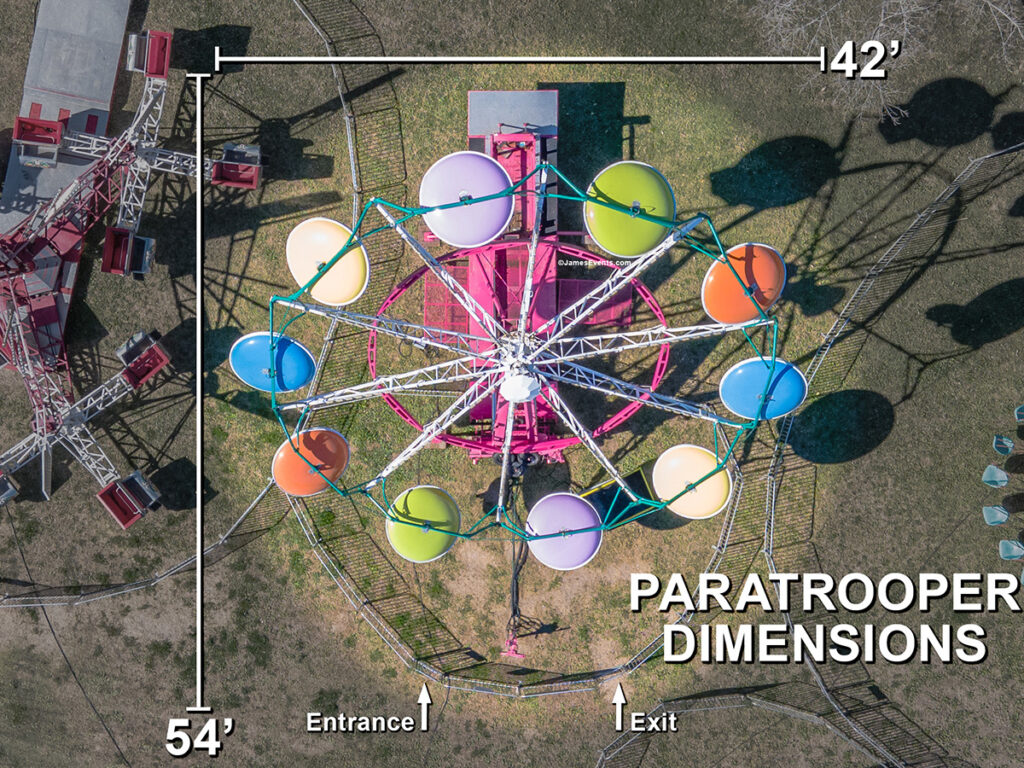 James Event Productions Paratrooper Dimension Requirements