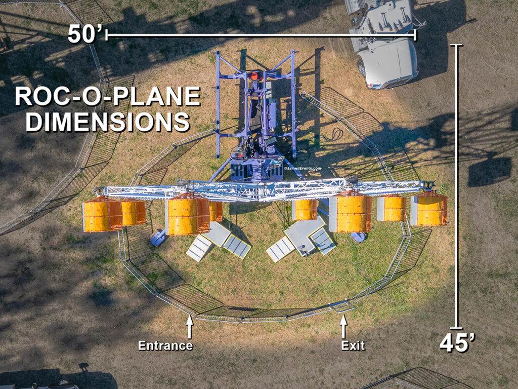 James Event Productions Roc-O-Plane Dimension Requirements