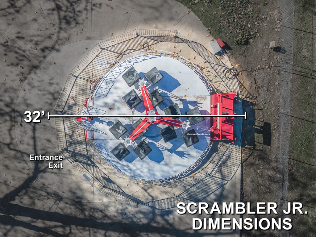 James Event Productions Scrambler Jr Space Requirements