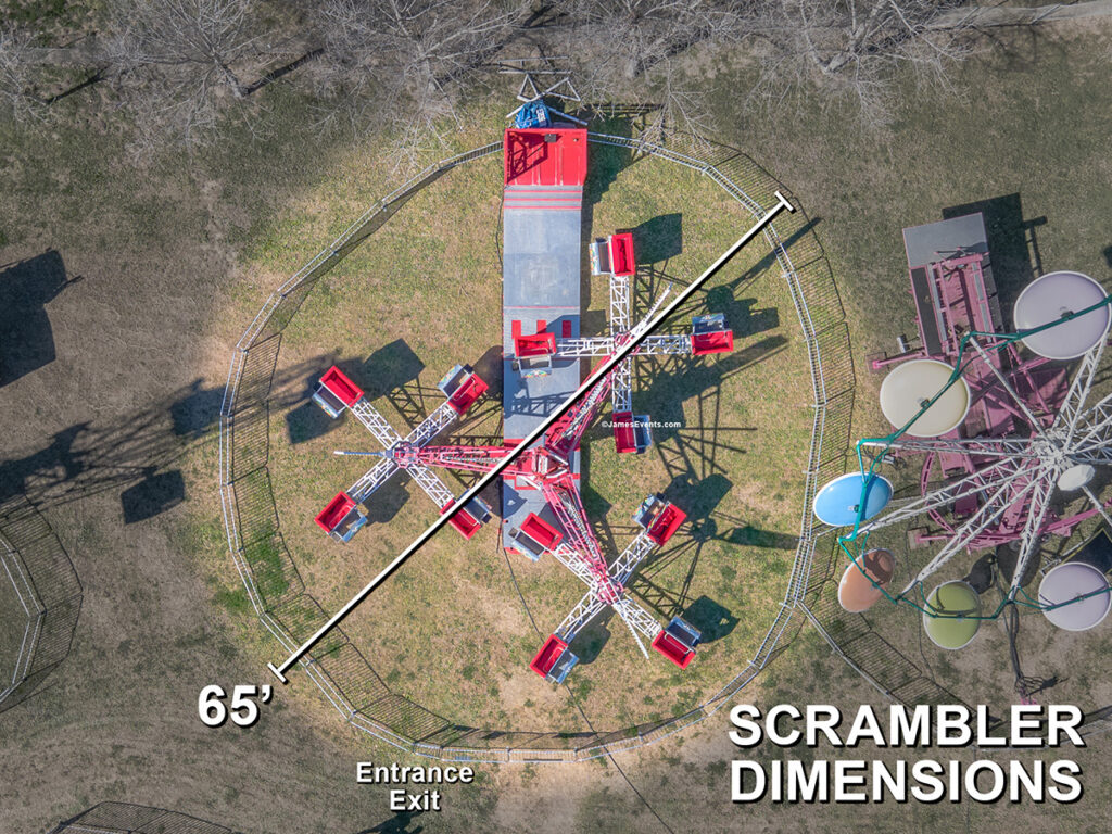 James Event Productions Scrambler Dimension Requirements