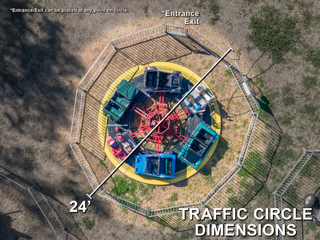 James Event Productions Traffic Circle Ride Required Space
